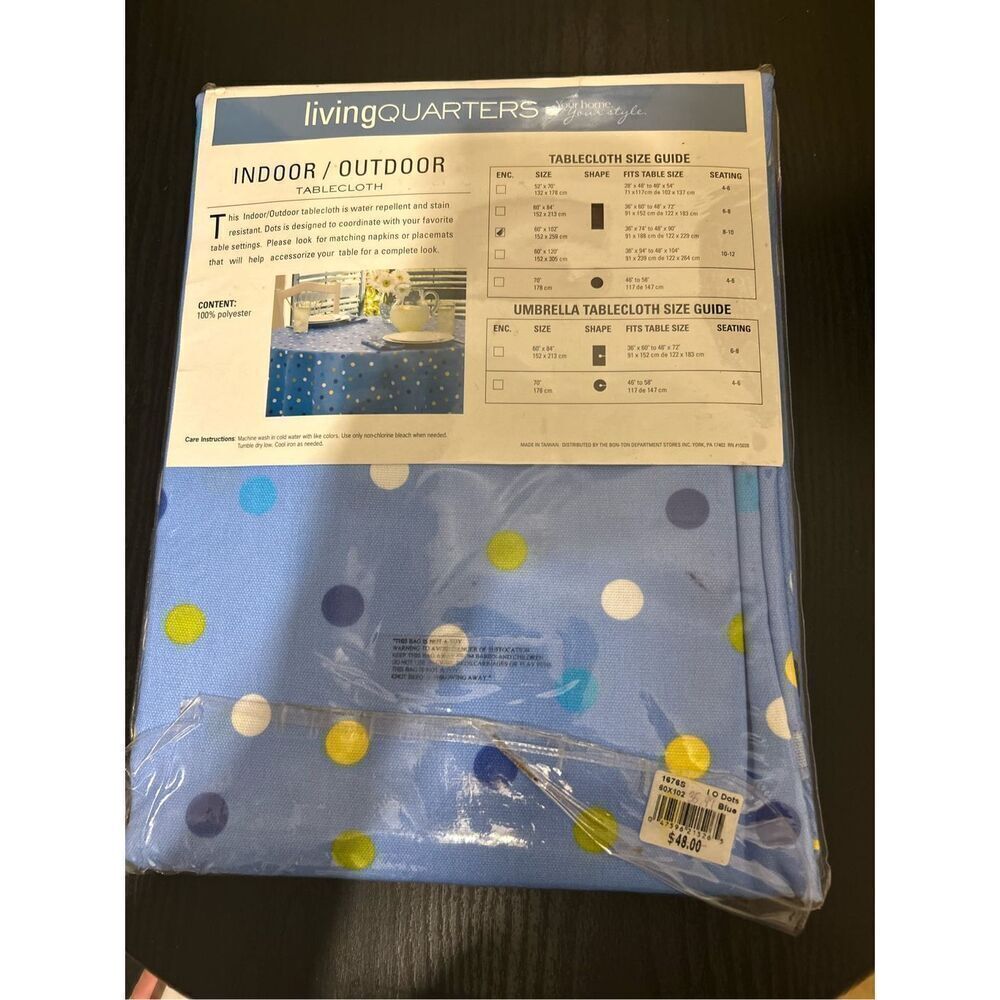 Living Quarters Indoor Outdoor Tablecloth